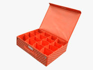 وردي برتقالي غير المنسوجة متعدد حجرة صناديق تخزين للداخلية