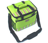 600D البوليستر شرائط معزول نزهة حقيبة مع حمل مقبض، الأزرق / الأخضر
