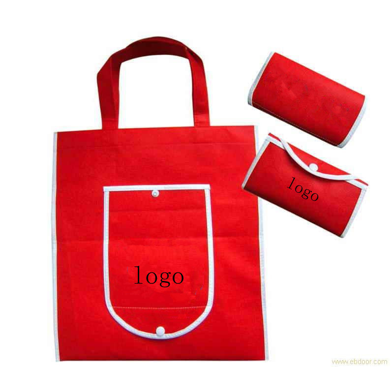 أوم أودم الأحمر طوي حقيبة تسوق / غير المنسوجة أكياس هدية شخصية